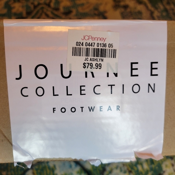 NIB Journee Collection Footwear Plaid Strappy Bohemian Open Toe Heels, Size  7.5 - Picture 8 of 9